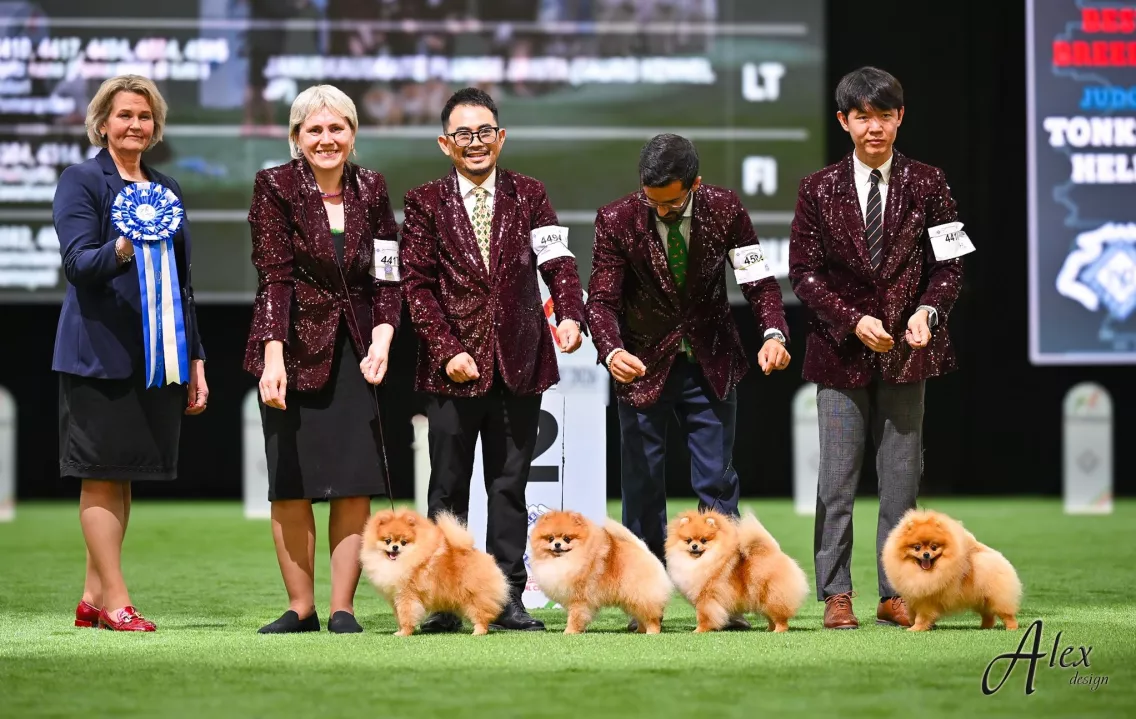 Tauro Kennel team at bologna world dog show 2026